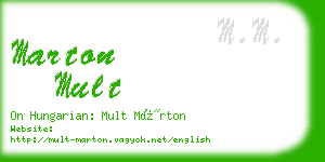 marton mult business card